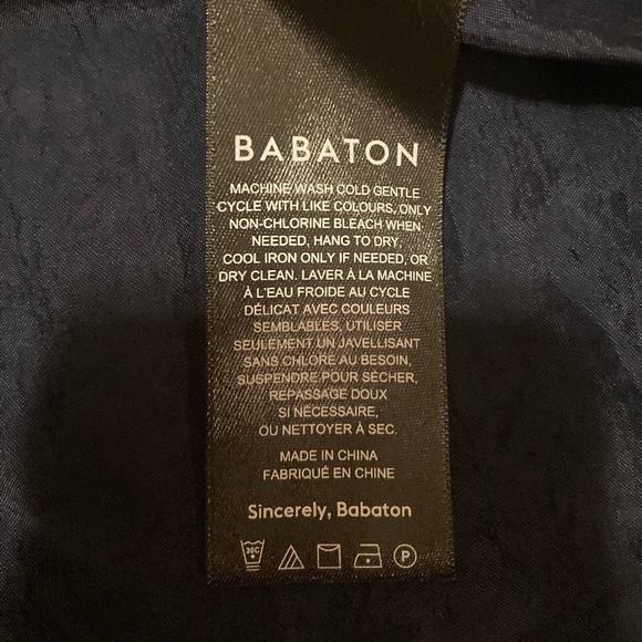 Aritzia Babaton Model Mini Dress Silk Navy - Picture 5 of 6